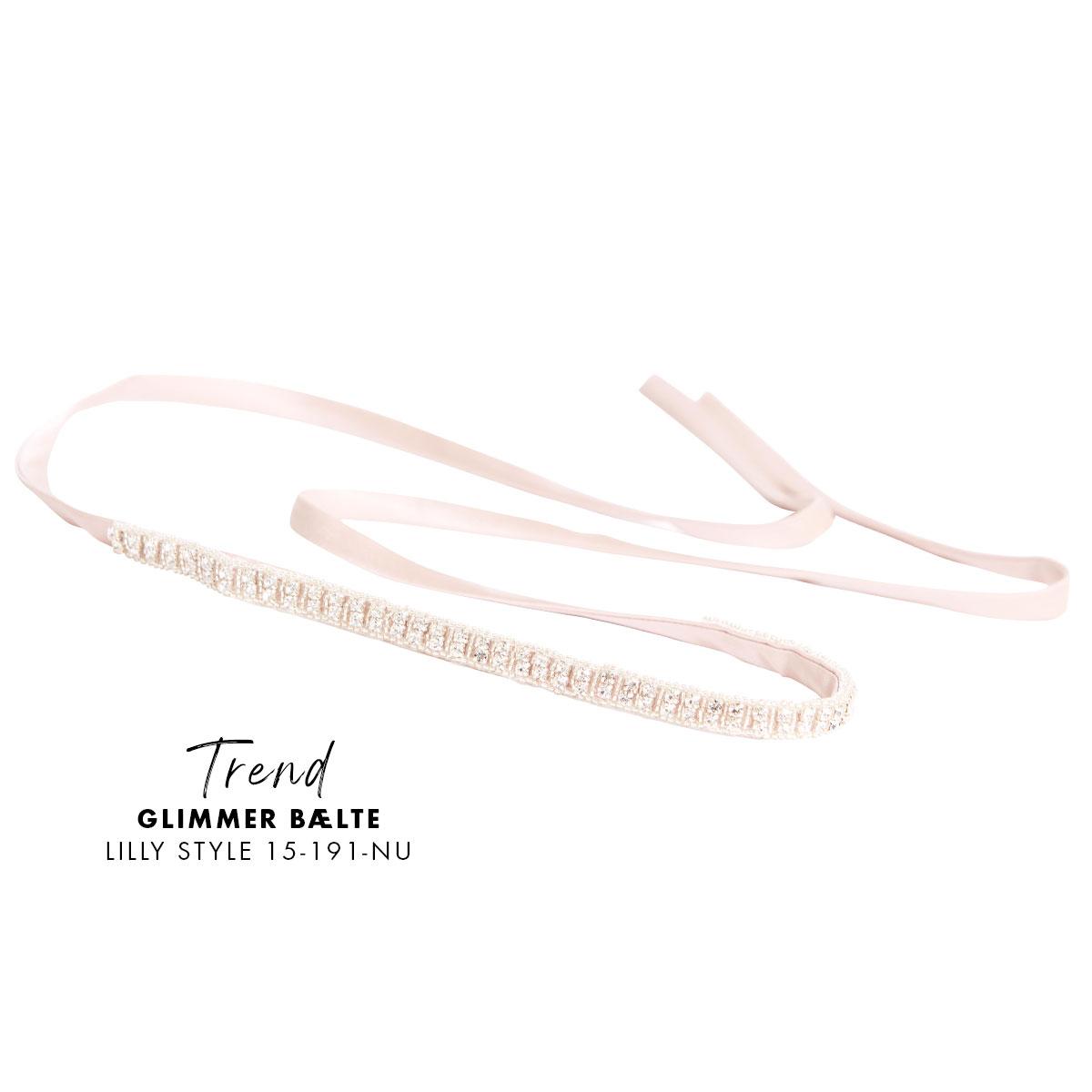 Glimmer bælte i rosa